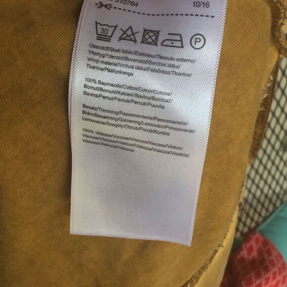 CECIL Peasant Bohemian Embroidered Yellow Long Sleeve Tunic - Picture 8 of 10